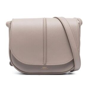 A.P.C. Beige Leather Crossbody Bag